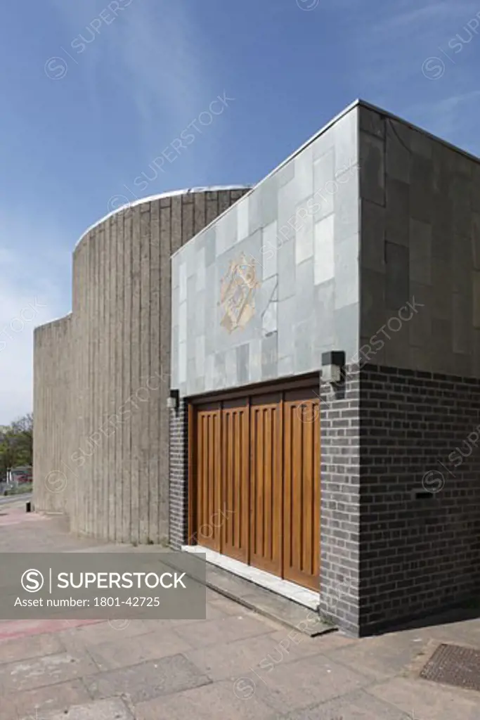 Spiritualist Church, Brighton, United Kingdom, Overton & Partners, Oblique view of main facade of spiritualist church.