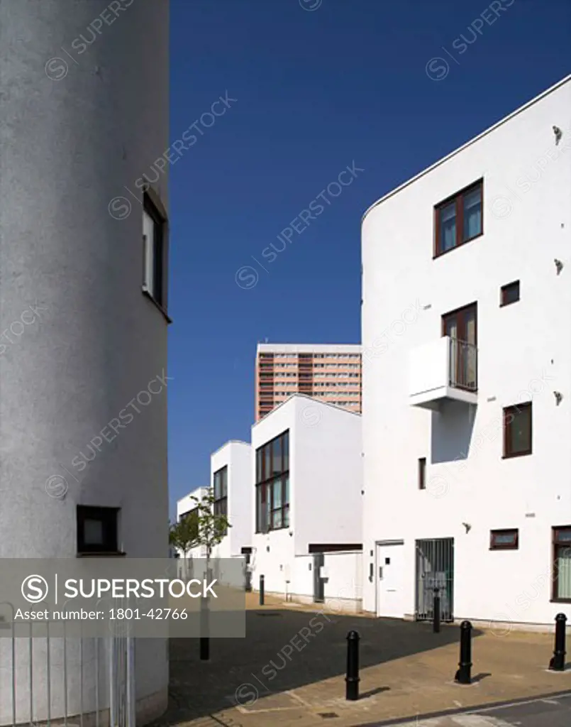 Donnybrook Quarter, London, United Kingdom, Peter Barber Architects, Donnybrook quarter is a dense mixed use scheme and consists of living units as well as community work and retail spaces configured as a terrace/courtyard hybrid typology..