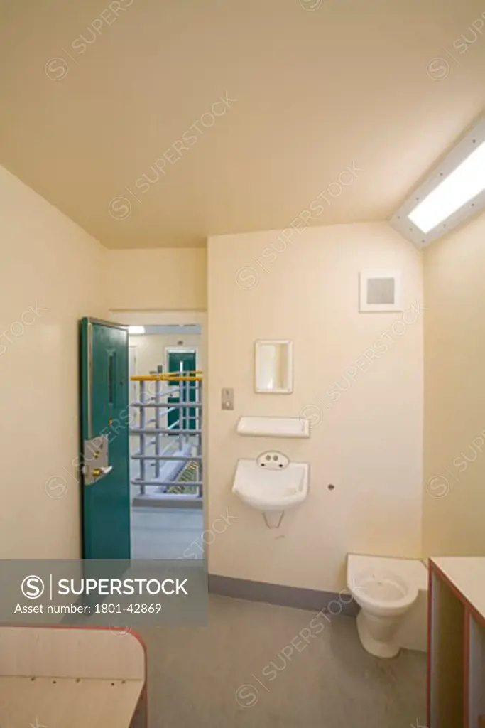 High Down Prison, Sutton, United Kingdom, Pick Everard Architects, High down prison prison cell.