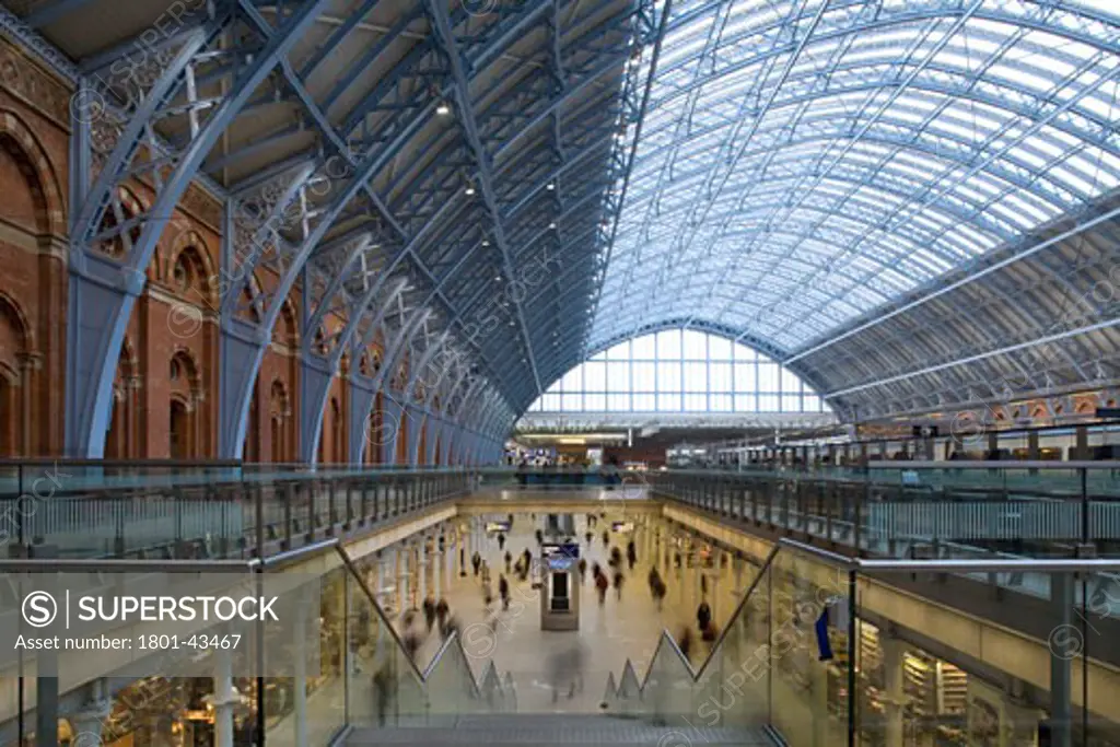 St Pancras Station, London, United Kingdom, Renton Howard Wood Levin, St pancras international railway station.