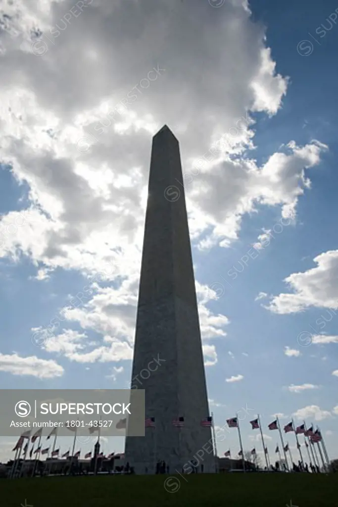 Washington Monument, Washington D.c., United States, Robert Mills, Washington monument washington DC in silhouette.