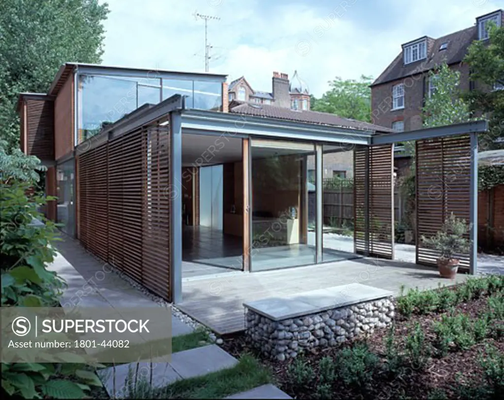 Architect Practice and Home, London, United Kingdom, Scamton and Barnett, Architect practice and home night exterior.