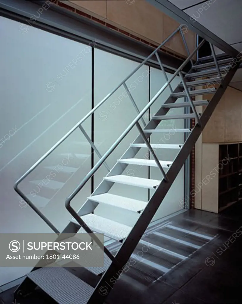 Architect Practice and Home, London, United Kingdom, Scamton and Barnett, Architect practice and home stairs.