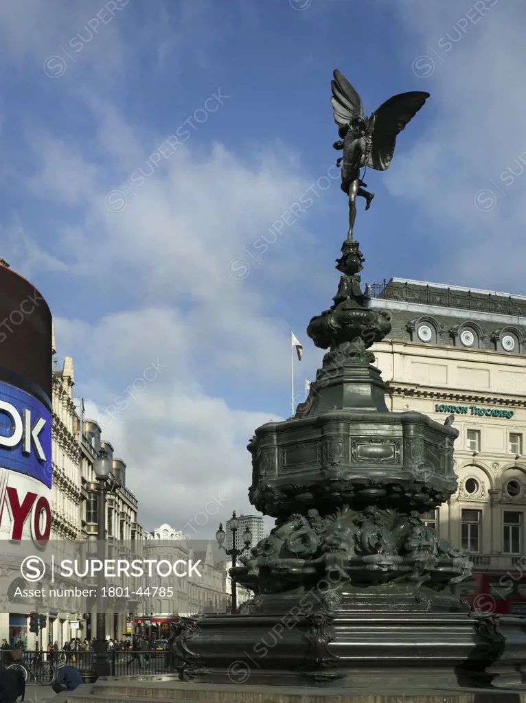 The Statues of London, London, United Kingdom, Unknown, The statues of london book lord shaftesbury by sir alfred gilbert (1854-1934) material aluminium unveiled 1893 location piccadilly circus W1.