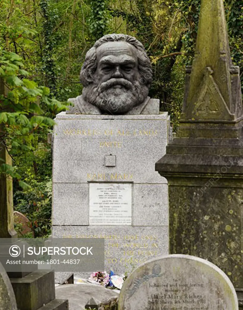 The Statues of London, London, United Kingdom, Unknown, The statues of london book karl marx by laurence bradshaw (1899-1978) material bronze unveiled 1956 location highgate cemetery N6.