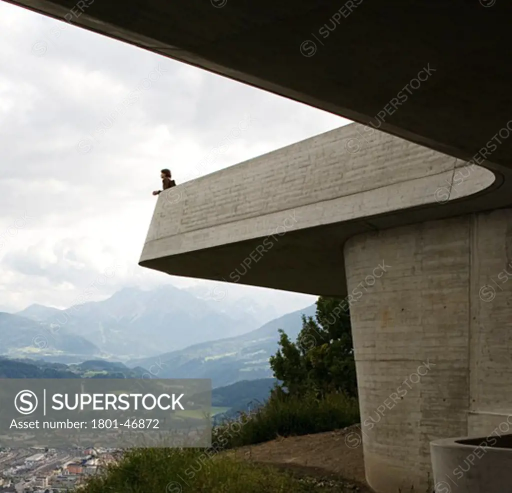 Nordpark, Innsbruck, Austria, Zaha Hadid, Nordpark curved roof at hungerburg station.