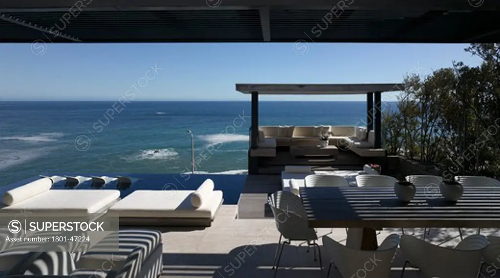 Private House, Cape Town, South Africa, Stefan Antoni Olmesdahl Truen Architects, STEFAN ANTONI OLMESDAHL TRUEN ARCHITECTS PRIVATE HOUSE CAPE TOWN SOUTH AFRICA EXTERIOR WITH SUN DECK AND OCEAN