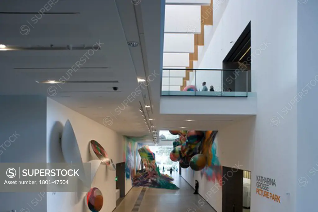 Gallery of Modern Art, Brisbane, Australia, Architectus, Gallery of Modern Art Architectus Brisbane Australia Interior atrium gallery spaces.
