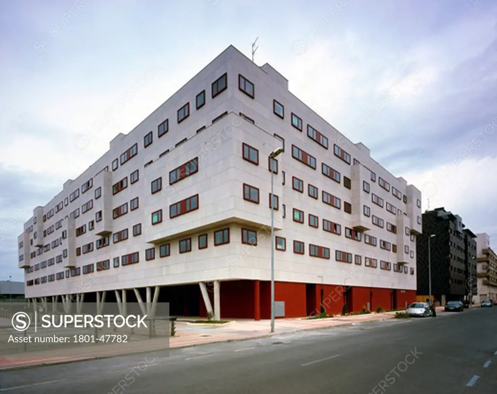 Social Housing (Viviendas Protegidas) in Barakaldo, Barakaldo, Spain, Federico Soriano Asociados, GENERAL EXTERIOR VIEW