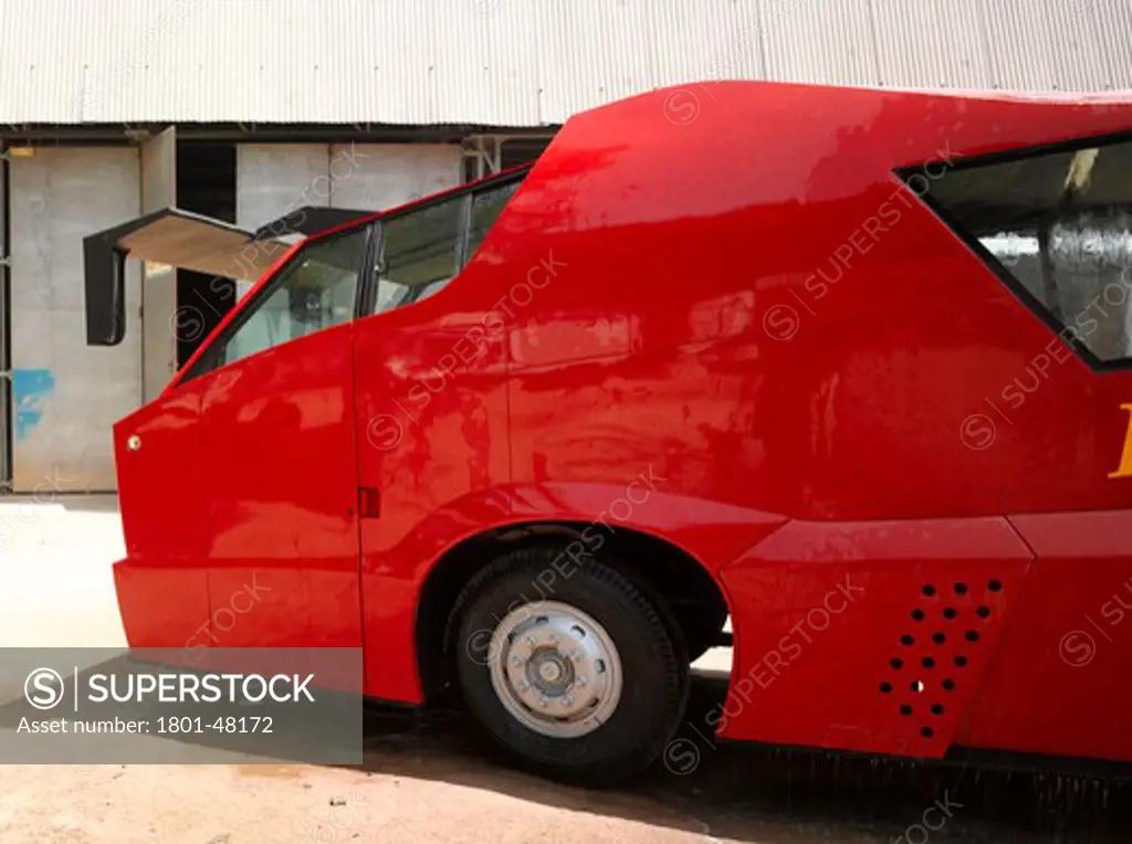 Cattiva Mobile Blood Donation Vehicle, Ahmedabad, India, Matharoo Associates, CATTIVA-IN TRUCK BUILDERS WORKSHOP