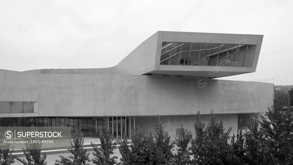 Maxxi National Museum of 21st Century Arts, Rome, Italy, Zaha Hadid Architects, Daytime Exterior of the Maxxi
