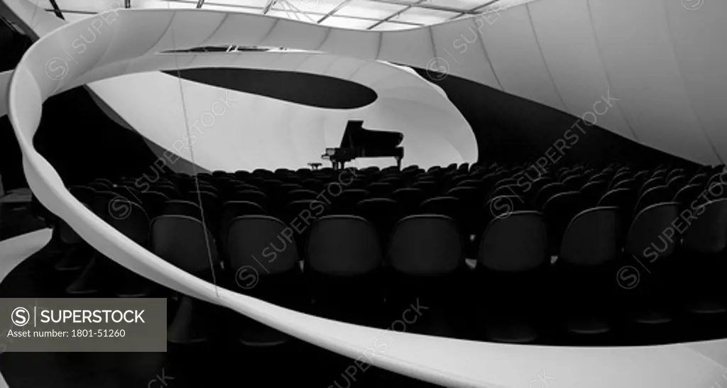 Chamber Music Hall, Manchester, United Kingdom, Zaha Hadid Architects, Chamber music hall by Zaha Hadid Vitra chairs filled the hall