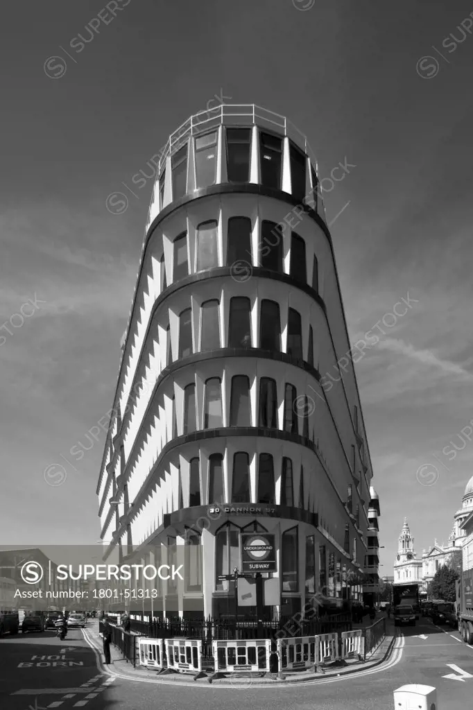 Credit Lyonnais Building, London, United Kingdom, Whinney Son & Austen Hall, Credit Lyonnais building or 30 Cannon street. A full exterior view looking towards St Paul's.