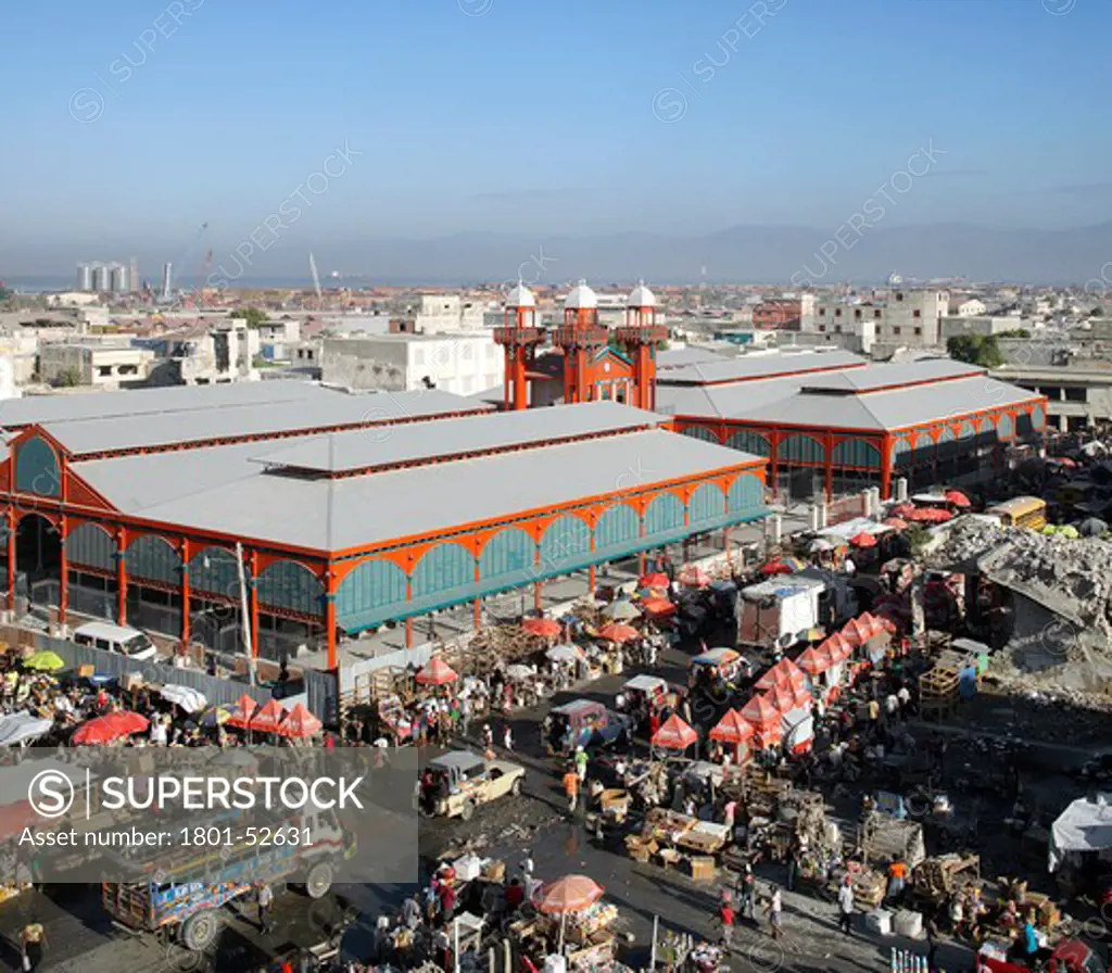 The Iron Market  Port-Au-Prince  Haiti   John Mcaslan And Partners  2011  View Across Iron Market Rooftops