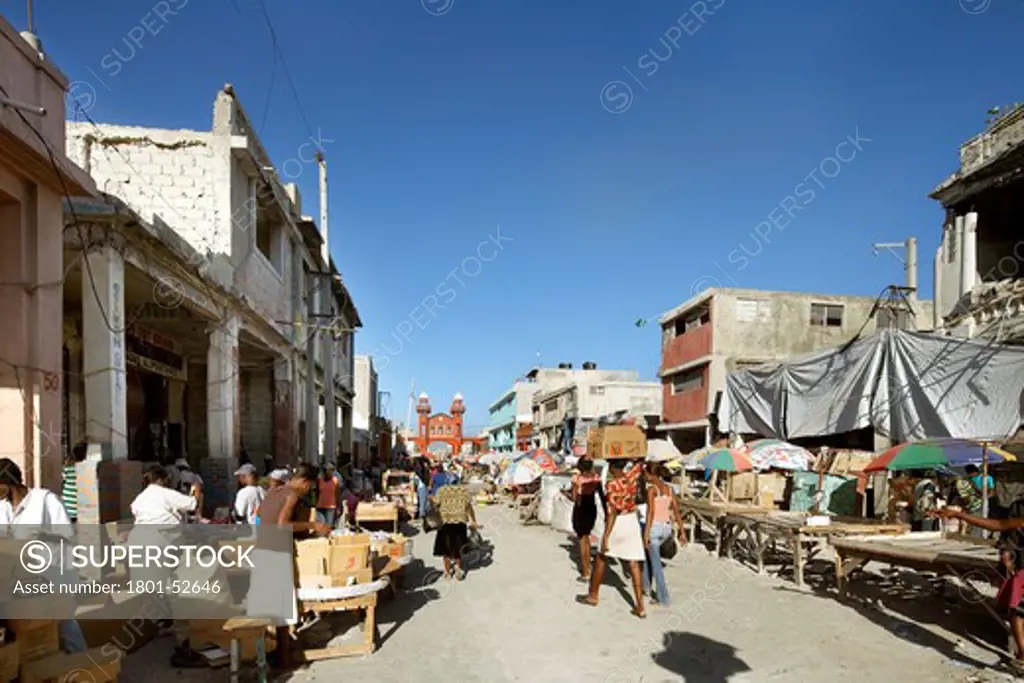 The Iron Market  Port-Au-Prince  Haiti   John Mcaslan And Partners  2011  Port-Au-Prince Street Scene After Earthquake