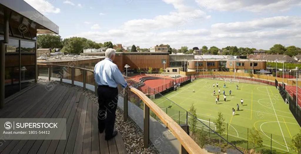 Roof Terrace - A New Co-Educational Comprehensive Secondary School In The London Borough Of Islington