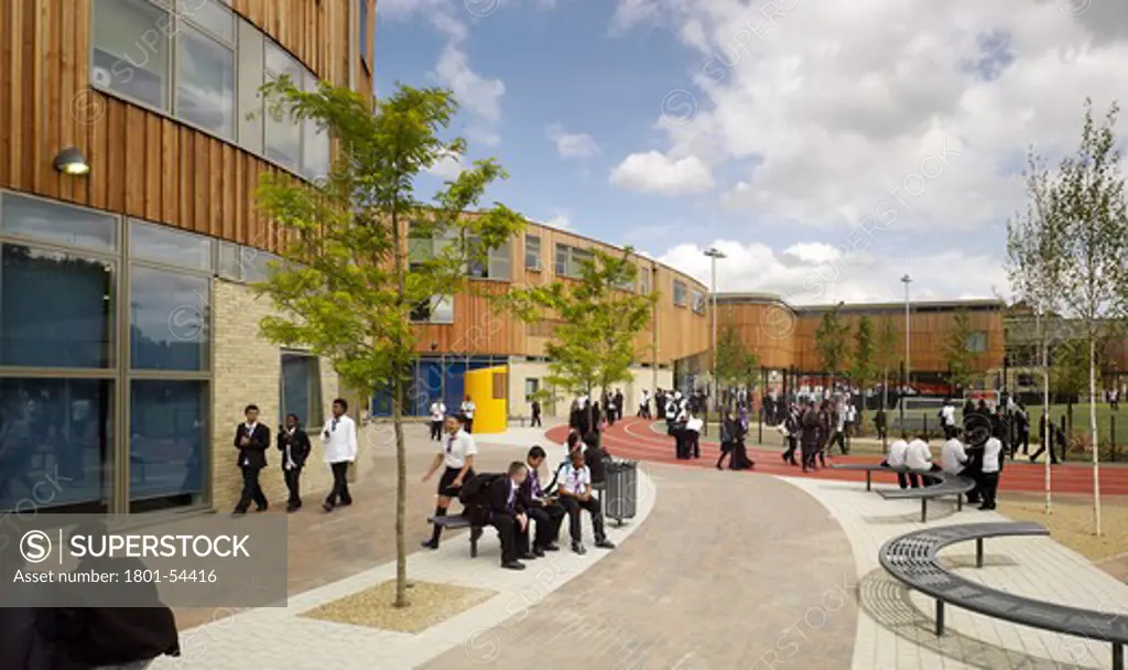 Out Side Area - A New Co-Educational Comprehensive Secondary School In The London Borough Of Islington