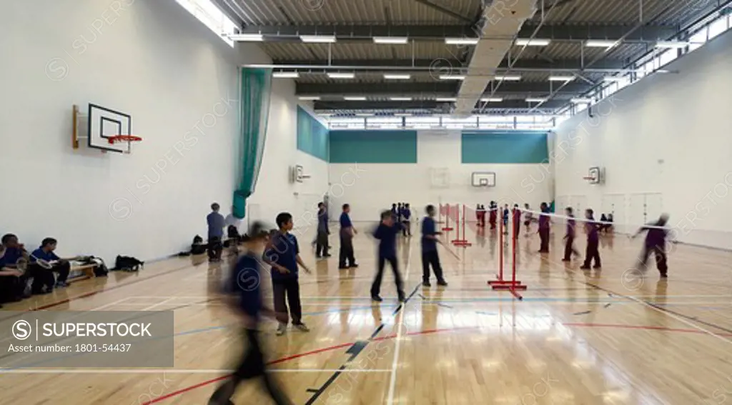 Sports Hall - A New Co-Educational Comprehensive Secondary School In The London Borough Of Islington
