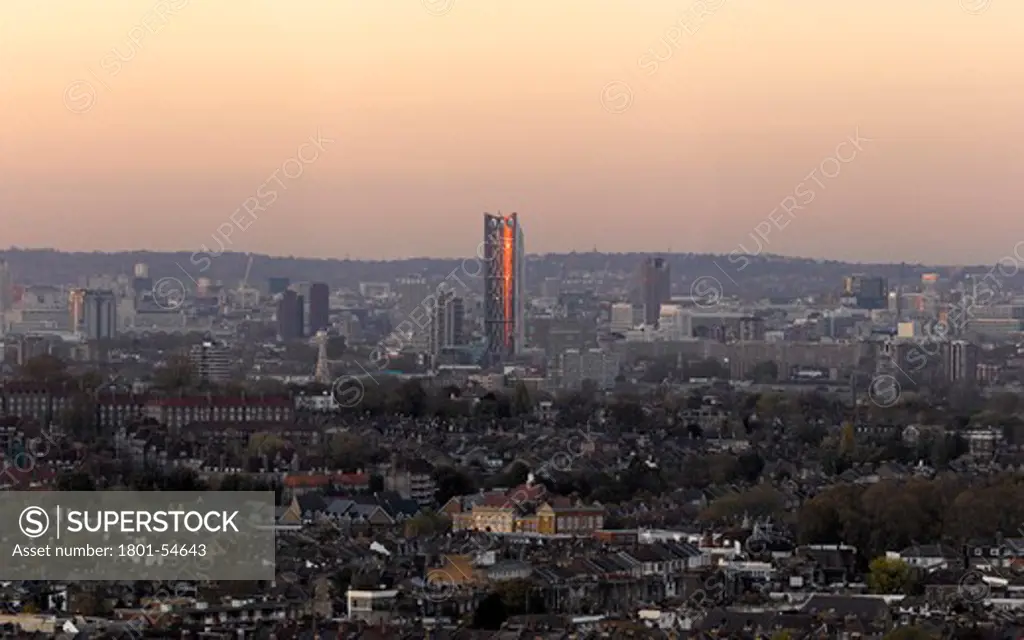Strata Residential Tower-London-Bfls-2010-Late Afternoon View From South London