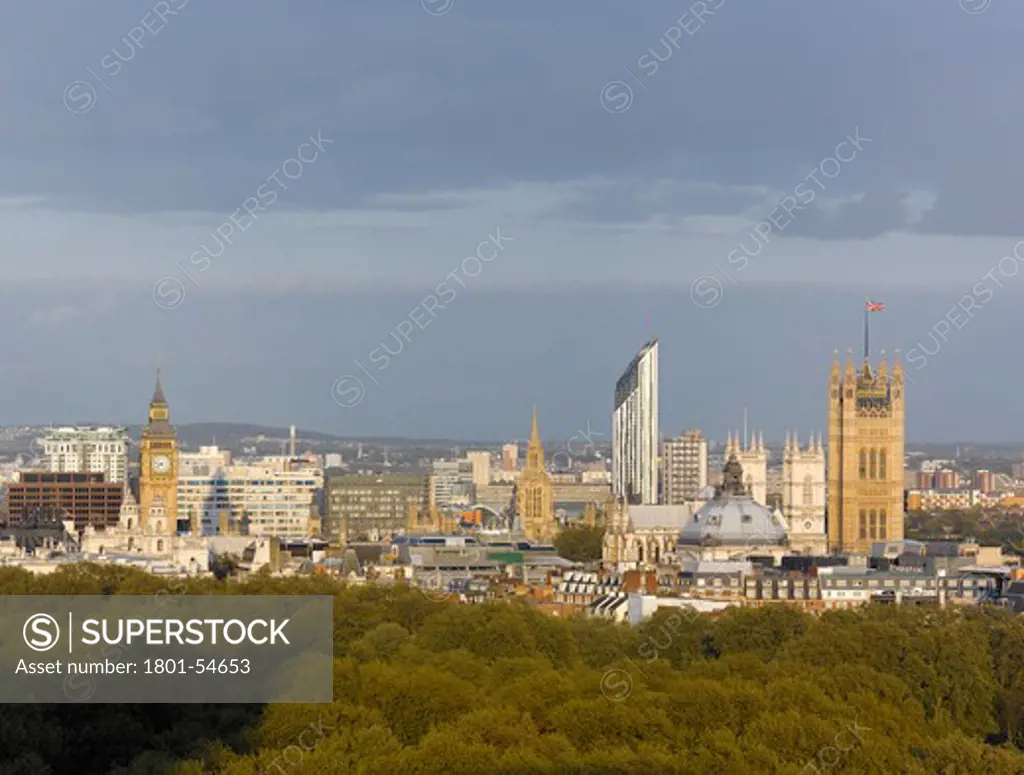 Strata Tower Bfls View With House Of Parliament And Skyline London 2010