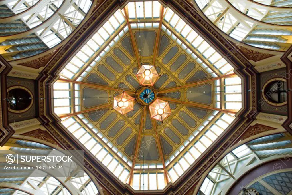 City Of London  Leadenhall Market  Sir Horace Jones  1881  Built On Site Of Basilica Of Roman London. View Of Dome From Below.