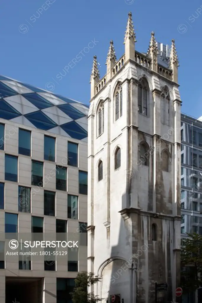 City Of London  2010  St Alban  Wood Street  Sir Christopher Wren  Gothic Tower Rebuilt By Wren After The Great Fire Of London