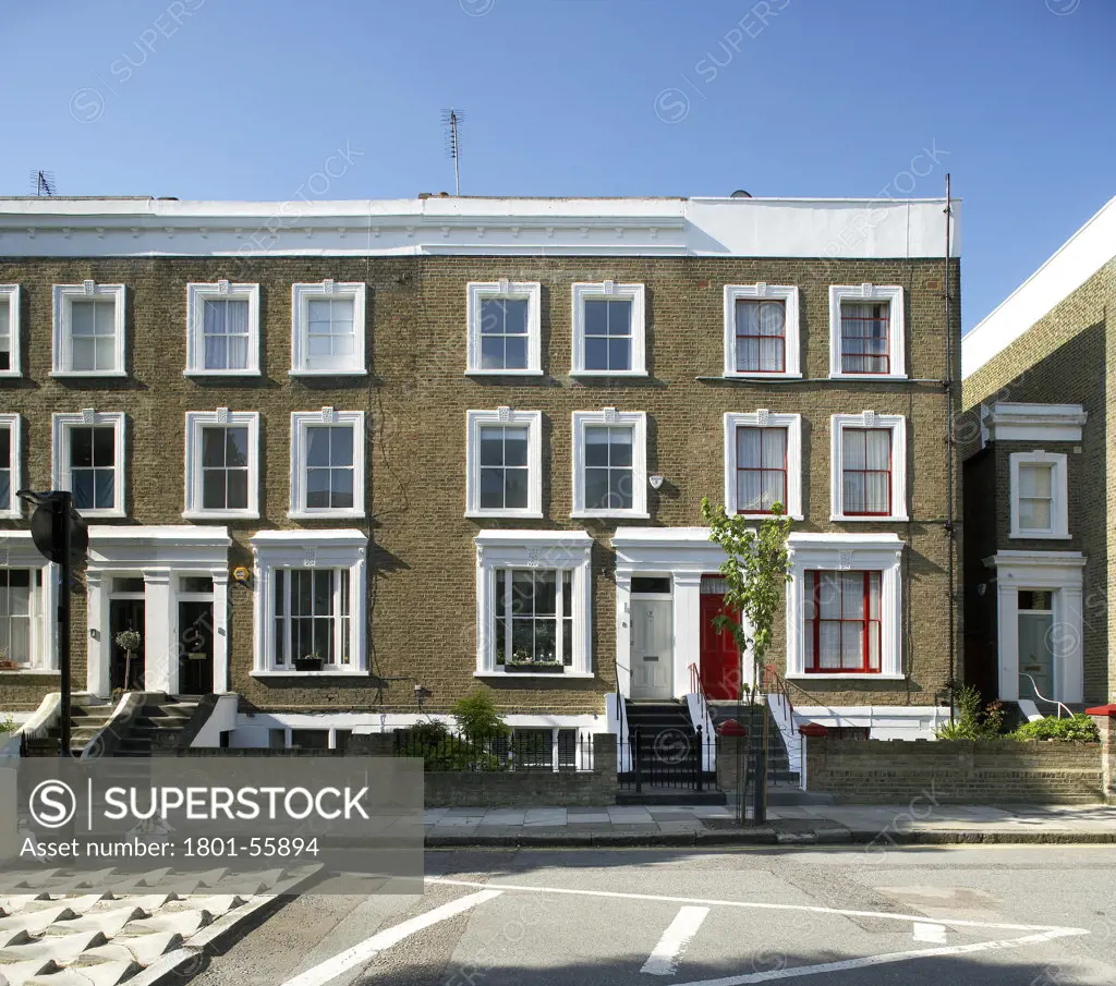 Private House  Buckley Gray Yeoman  London  2010  Elevation Of Terraced Street