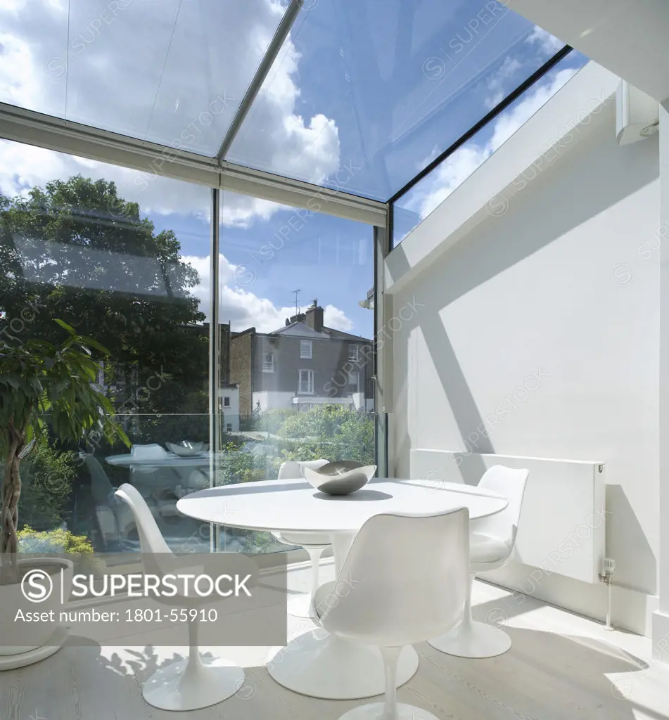 Private House  Buckley Gray Yeoman  London  2010  Glazed Rear Extension With Table And Chairs