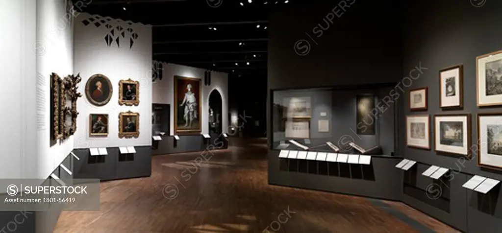 Horace Walpole and Strawberry Hill Exhibition At The VandA London Designed By Block Architecture Uk 2010 - Panorama View Of Exhibition Wing A