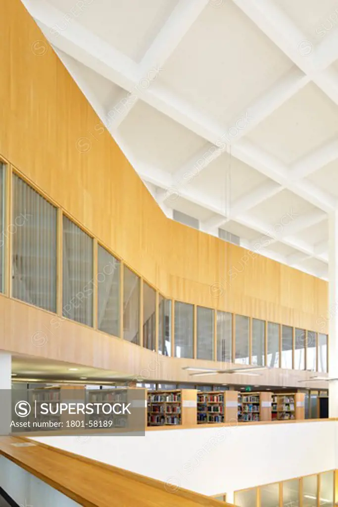 Turku Library, Jkmm Architects, Turku Finland, 2007, Offices On First And Second Floors