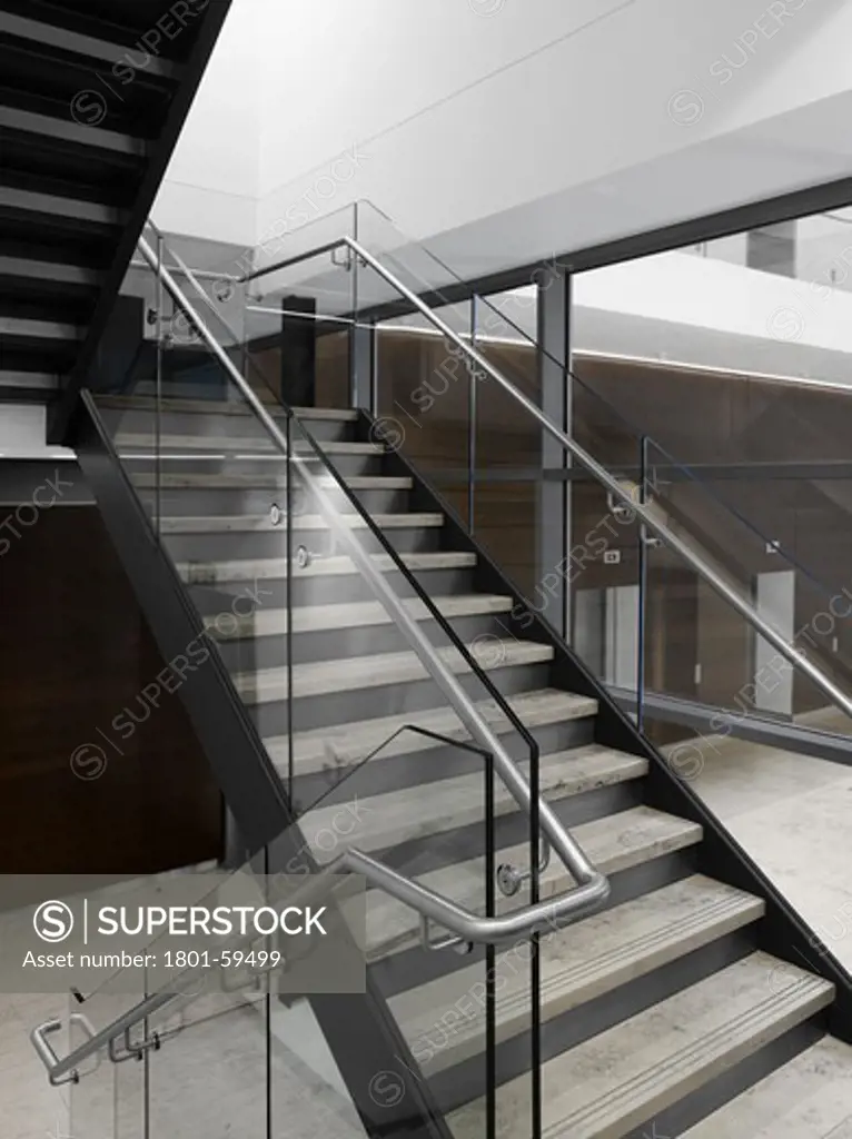 23 Savile Row By Eric Parry Architects. Staircase Overlooking Atrium.