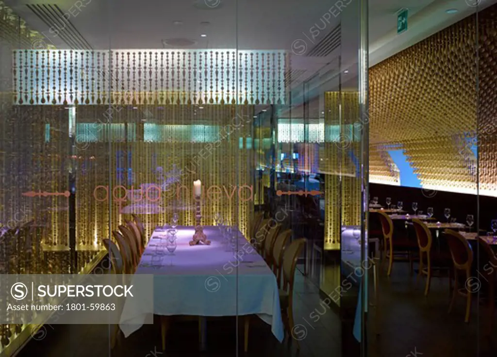 Aqua Restaraunt, London , Glamorous, 2011-Private Dinning Room