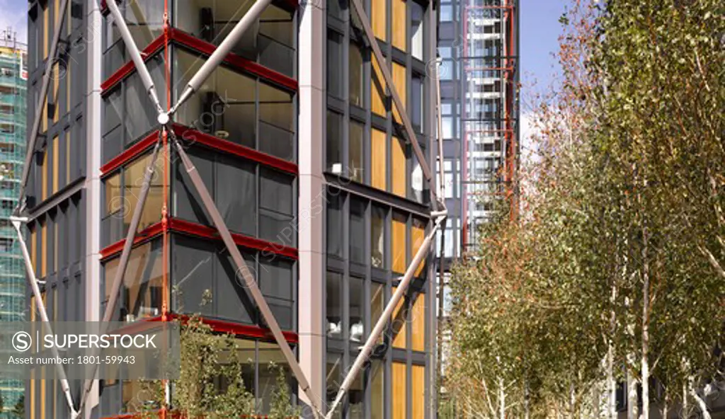 Neo Bankside, Rogers Stirk Harbour And Partners 2011-Facade And Landscape Detail