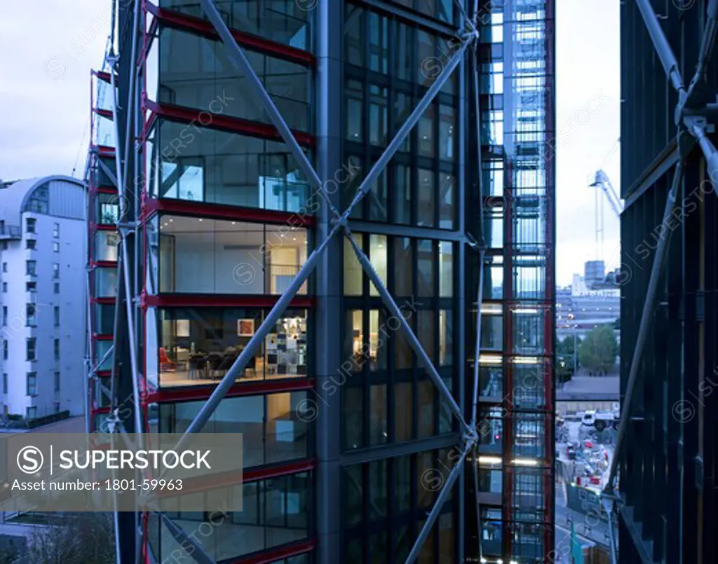 Neo Bankside, Rogers Stirk Harbour And Partners 2011-High Level View At Twilight