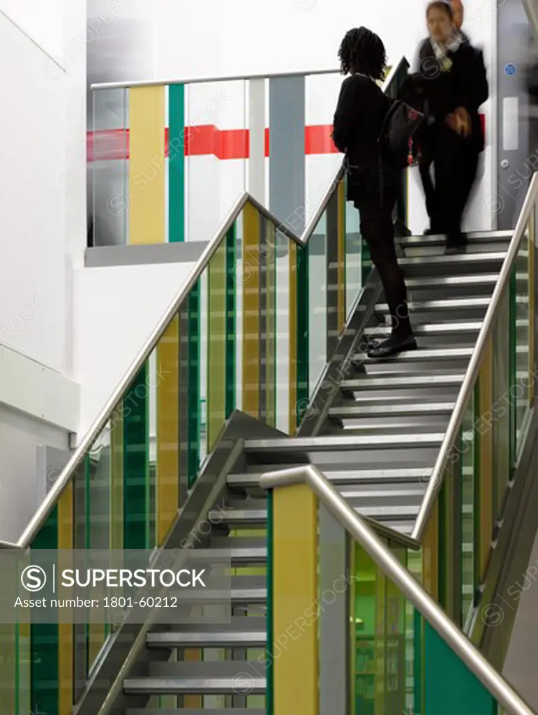 Forest Gate Community School-London-Edward Cullinan Architects-2011-Interior View Around Stair Case