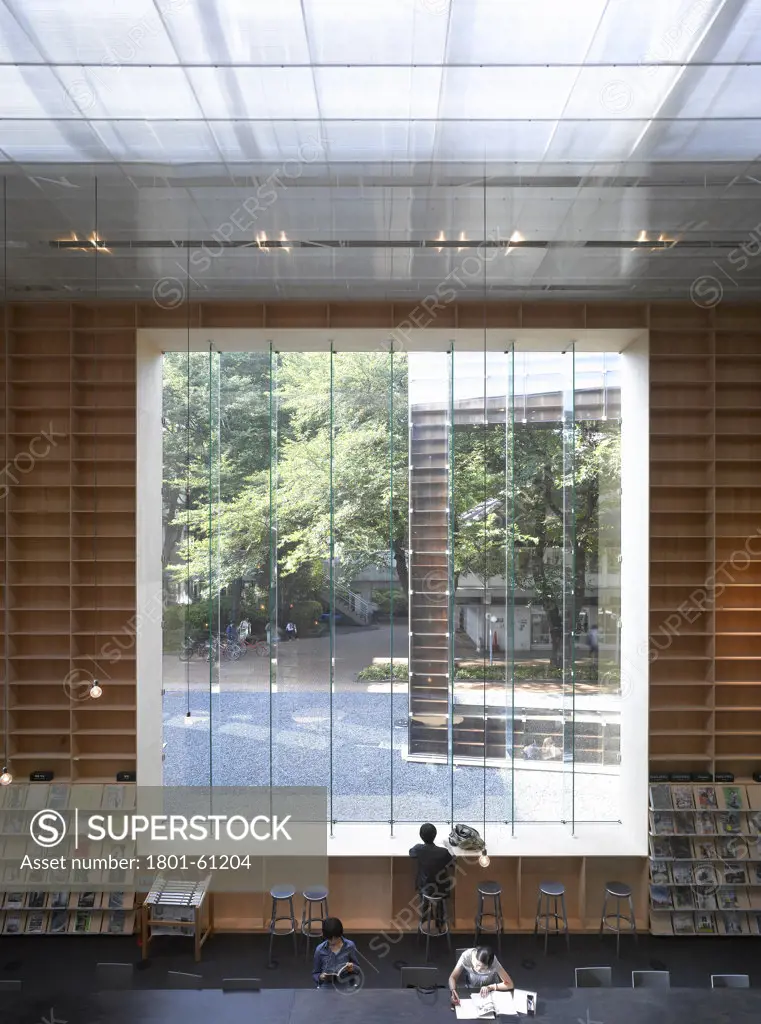 Musashino Art University Library  Sou Fujimoto Architects  Tokyo-Reading Area On Lower Floor