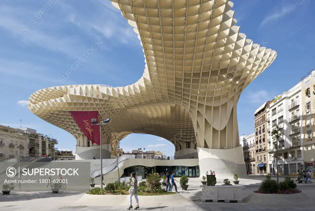 Metropol Parasol By J Mayer H Architects In Sevilla Spain. General Exterior Afternoon View