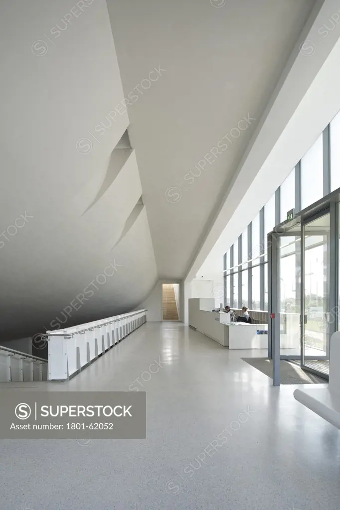 The Citíˆ De LOcíˆAn Et Du Surf,Steven Holl Architects,Solange Fabi"Žo,Biarritz,France, 2011,  Interior View Of Entrance And Reception Area