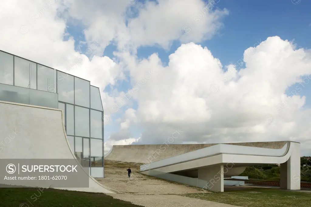 The Citíˆ De LOcíˆAn Et Du Surf,Steven Holl Architects,Solange Fabi"Žo,Biarritz,France, 2011,  Back  Elevation And  Entrance To Museum Via The Ramp