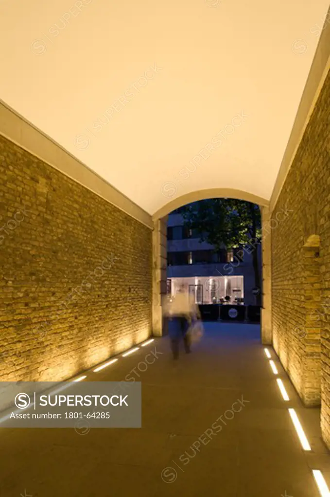Devonshire Square Fletcher Priest With Lighting Design By Speirs And Major London 2008 Entrance Tunnel