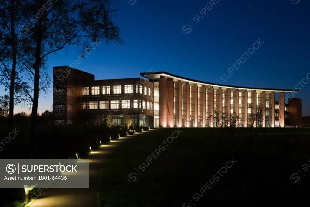Hanson Hq Tp Bennett With Lighting Design By Pinniger and Partners 2009 Exterior View At Night