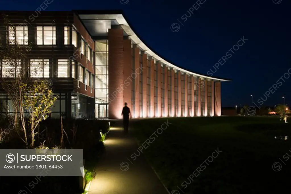 Hanson Hq Tp Bennett With Lighting Design By Pinniger and Partners 2009 Exterior View At Night