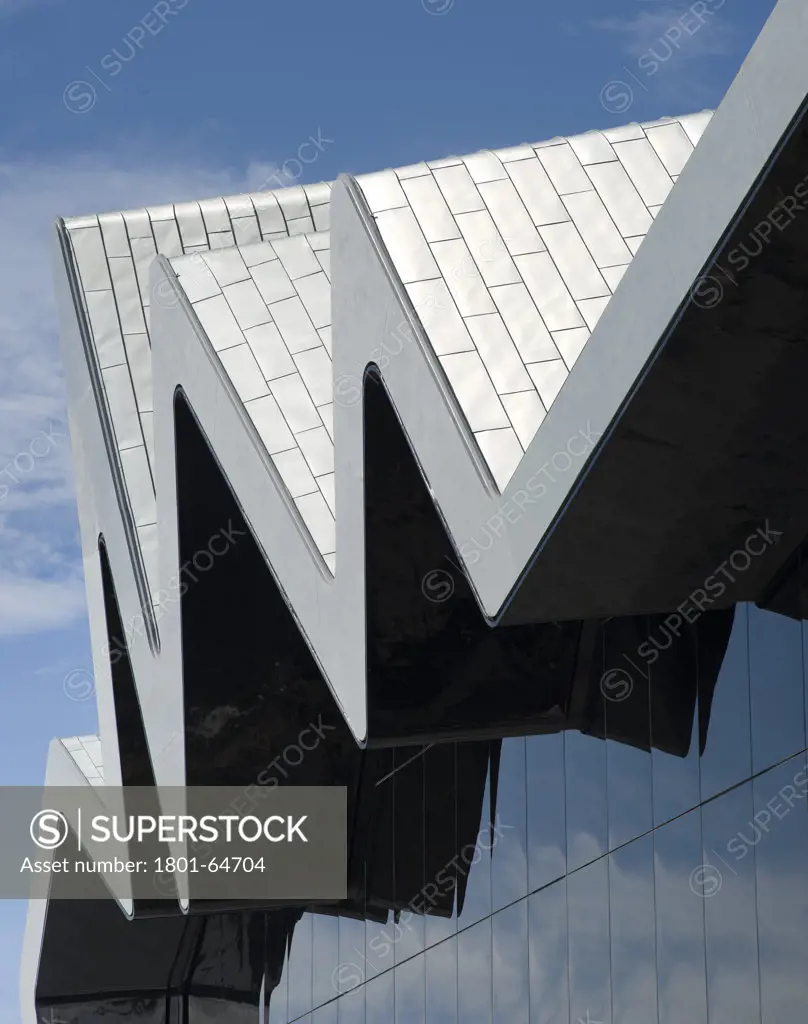 Glasgow Riverside Museum, Zaha Hadid Architects, 2011, Exterior Facade Detail
