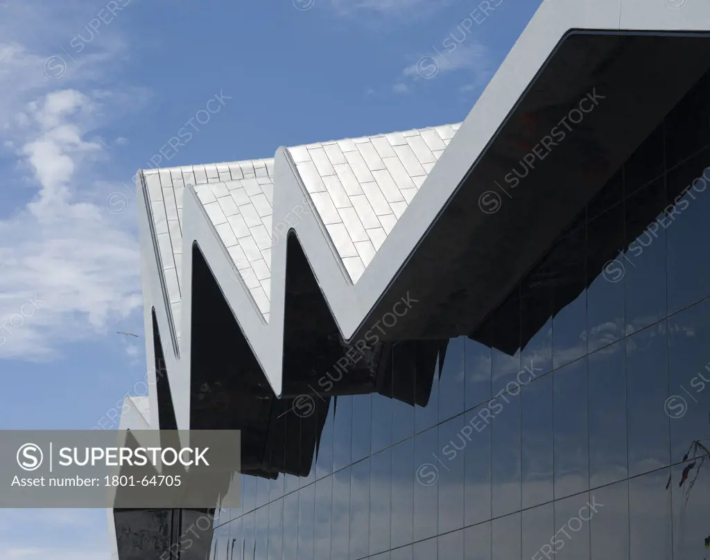 Glasgow Riverside Museum, Zaha Hadid Architects, 2011, Exterior Facade Detail