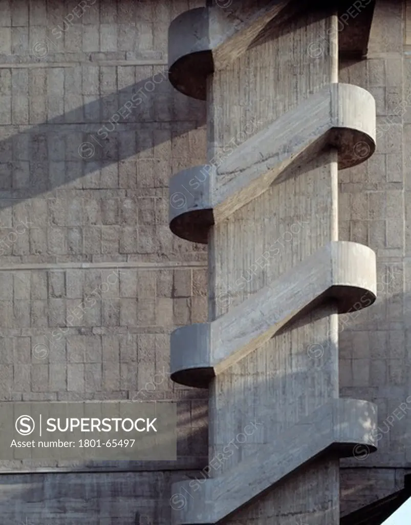 Unite DHabitation Detail Exterior Staircase  Concrete