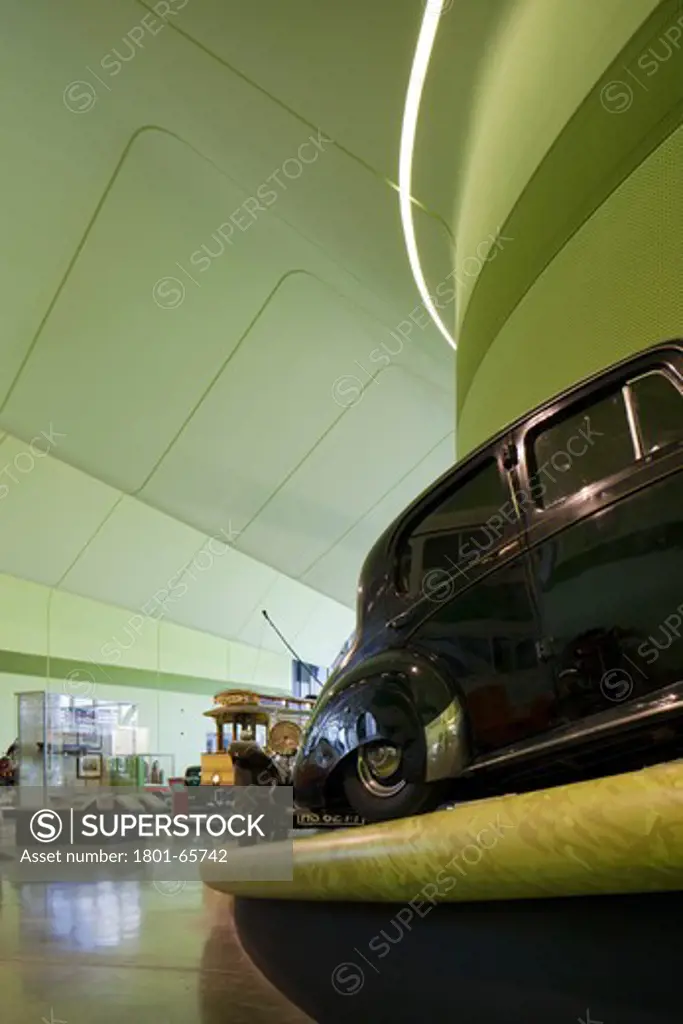 Riverside Museum Of Transport Designed By Zaha Hadid Architects.  Interior