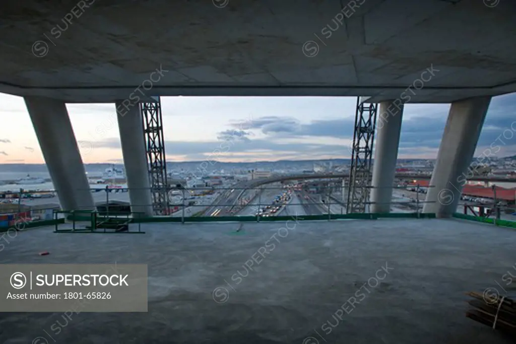 Cma Tower By Zaha Hadid Architects.  Construction Shot