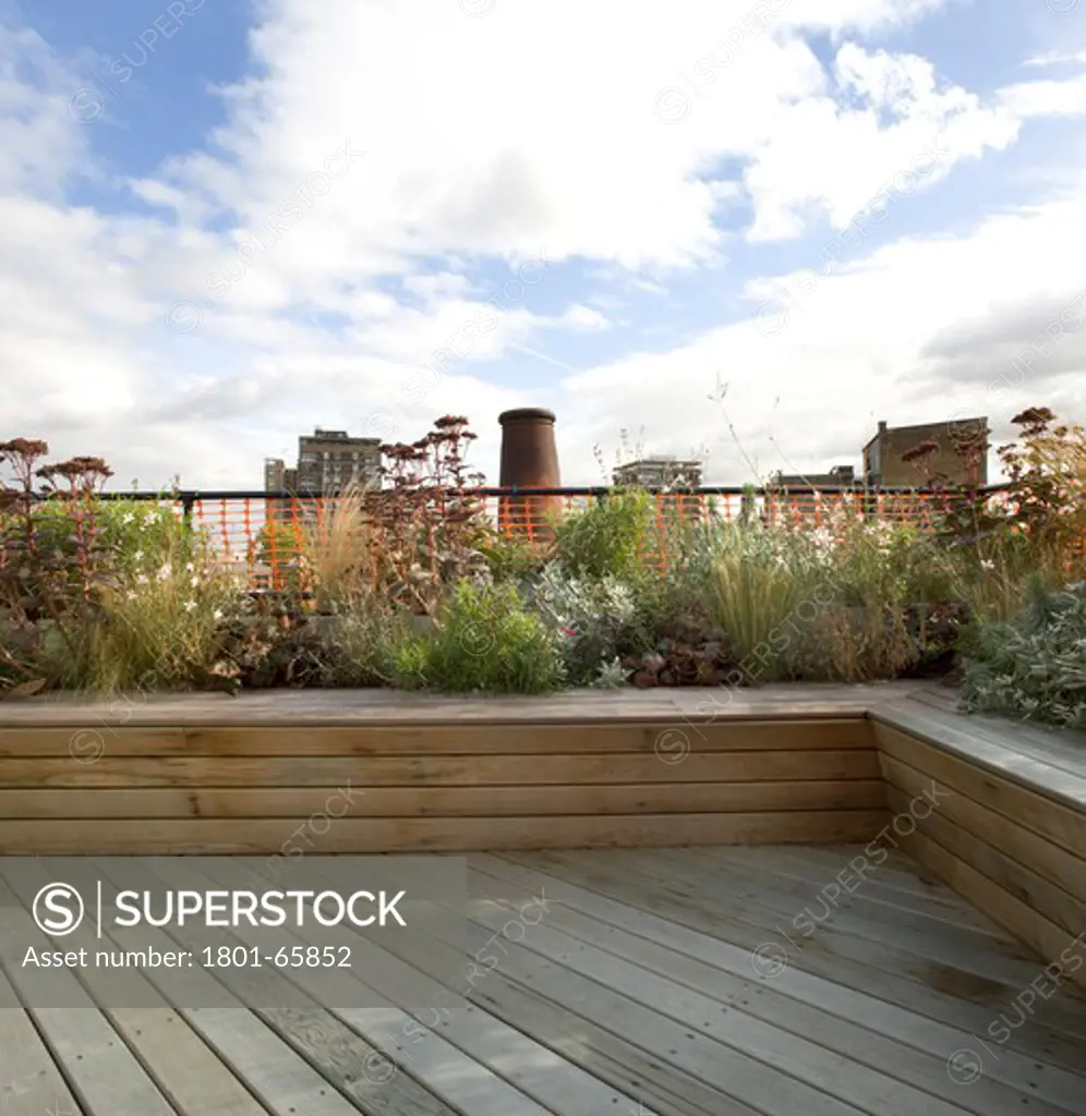 Shoreditch Warehouse Redevelopment. By Affect-T Architects.   Roof Terrace