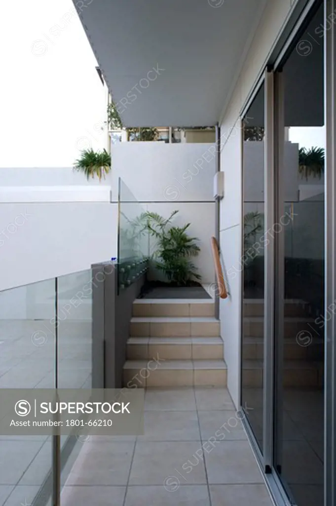 Biscoe Wilson Architects, Brisbane, Queensland, Australia, Private Residence, In Brisbane Bay Exterior Entrance To Utility Area