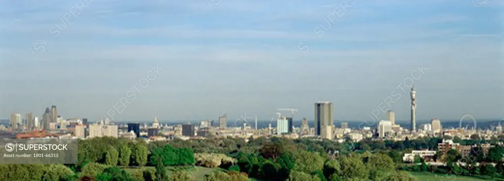 City Of London General View Cityscape Full View From Primrose Hill
